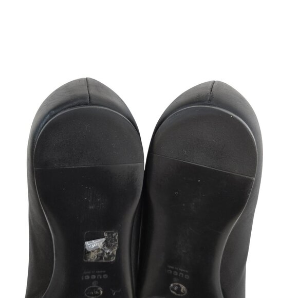 Gucci Leather Buckle Accent Ballerina Flats Size IT 38.5/US 8.5 - Picture 9 of 12